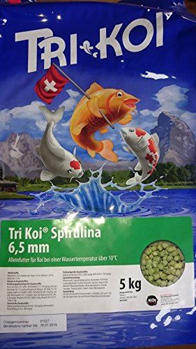 qdwq-US Tri Koi Spirulina - farbförderndes Qualitäts-Koifutter - 6,5 mm (10 kg) von qdwq-US