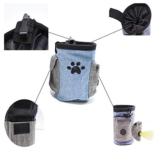 qiuqiu 2PCS wasserdichte Verstellbare Hundetrainingstasche Hundesnack-Tasche Eingebauter Toilettenspender Für Drinnen Und Draußen von qiuqiu