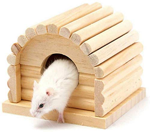 qiuqiu Hamster Wurmhaus Hamster Split House Kleines Haustier Rattenhaus Wurm Holzspielzeug von qiuqiu