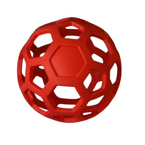 qixeuoa Hundespielball,Elastischer Spielball Für Haustiere | Hochspringender Gummi Ball Interaktives Spiel Für Kauen Indoor Unterhaltung Apportieren Training Zahnen Outdoor Spielzeit Bewegung von qixeuoa
