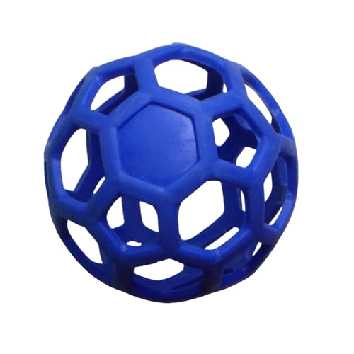 qixeuoa Hundespielzeug Ball | Hohler Ball Für Hunde,Interaktiver Gummiball Mit Hoher Sprungkraft Für Zahnung, Apportieren, Außentraining, & Indoor Unterhaltung von qixeuoa