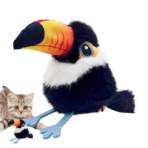 qixeuoa Katzenspielzeug Flatternder Vogel | Simulierter Vogel mit Flügelschlag und Zwitschern für Hauskatzen - USB Wiederaufladbar, Aktivierbar Zur Förderung Von Jagdtraining Und Selbstspiel qixeuoa Katzenspielzeug Flatternder Vogel | Simulierter Vogel mit Flügelschlag und Zwitschern für Hauskatzen - USB Wiederaufladbar, Aktivierbar Zur Förderung Von Jagdtraining Und Selbstspiel von qixeuoa