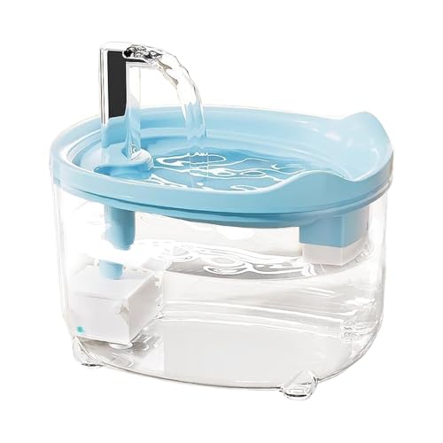 qixeuoa Wasserbrunnen Für Haustiere - Trinkbrunnen Für Katzen | Leiser Automatischer Trinkbrunnen 1,5L Für Kleintiere Trinkstation Wohnung Haus Haustiere von qixeuoa