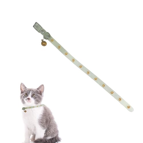 Kleines Hundehalsband, verstellbares sicheres Halsband, Haustier-Fluoreszenz-Halsband, bequem, weich, für Katzen und Haustiere, klein, mittel, groß Qiyifang von qiyifang