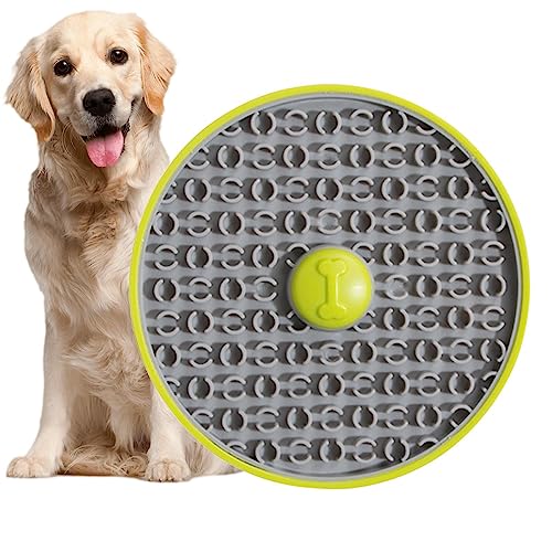 Leckpads für Hunde – Leckunterlage mit Saugnäpfen | Hundespielzeug zur Linderung von Unease, Slow Feeder Hundenäpfe, Baden, Pflegen und Training Qiyifang von qiyifang