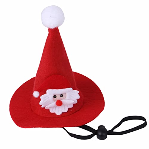 Welpen-Mütze – Haustier-3D-Weihnachtsmann-Kostüm, Haustier-Weihnachtsmann-Kostüm, bequem und weich, für Geburtstag, Weihnachten, Party, Hochzeit Qiyifang von qiyifang