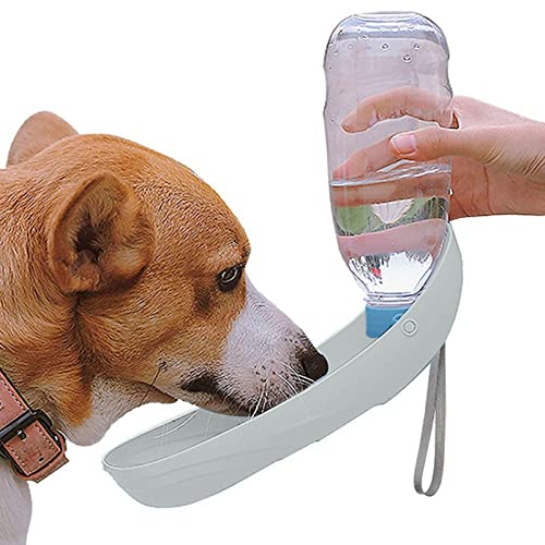 qiyifang 550ml Hund Wasserflasche Spender, Haustier Wasserflasche für Hunde Welpen, Trinknapf für Hunde, Katzen, Kleintiere von qiyifang
