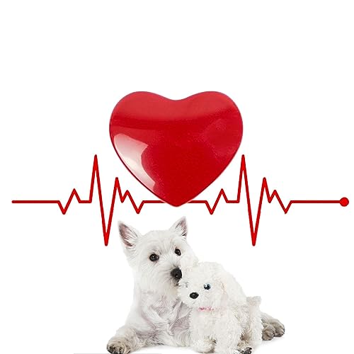 qiyifang Heartbeat Puppy – Niedriges Dezibel rotes Herz Trennung Relief Welpe Herzschlag | Welpenverhaltenstraining-Hilfe, Haustierbegleiter Welpe Komfort Spielzeug für Hund Schlaf, Haustierbedarf von qiyifang