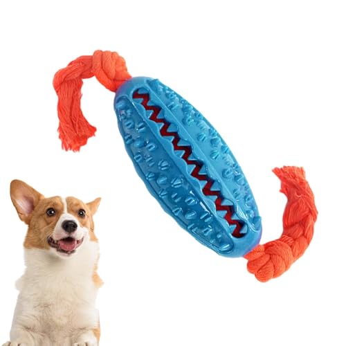 qiyifang Hunde-Kauspielzeug für aggressive Kauer, Haustierzahnreinigungsspielzeug | Interaktives Kauspielzeug für Haustiere, doppelseitiges Sägezahn-Hundespielzeug für gesunde Zähne, Futterspender, von qiyifang