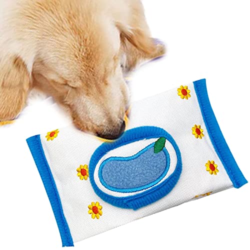 qiyifang Hunde-Puzzle-Spielzeug – Hundespielzeug, interaktives Hundespielzeug, langsamer Futterspender mit nachgemachtem Seidenstoff gegen Langeweile von qiyifang