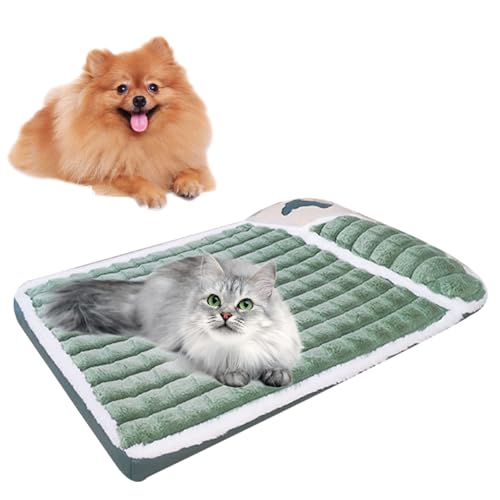 Hundekäfigbetten | waschbares Hundebett für die Box mit rutschfester Unterseite, Haustierbett mit weichem Kissen für kleine Hunderassen, Hundehüttenunterlage zum Schlafen und Reduzierung von von qiyifang