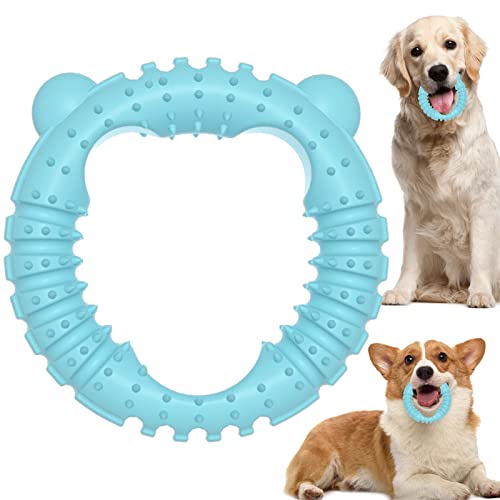 qiyifang Hundespielzeug zum Zahnen, Bärenform, für kleine und mittelgroße Hunde, interaktives Welpenspielzeug von qiyifang