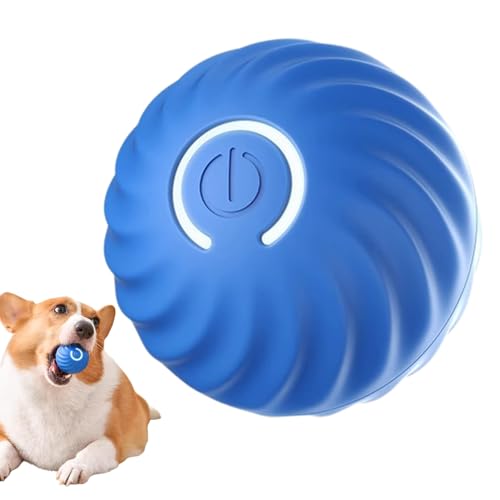 qiyifang Springender Aktivierungsball für Hunde - Interaktives bewegliches Hundespielzeug | Langlebige Hundespielzeugbälle mit interaktivem Design und 2 Modi für kleine und mittelgroße Hunde von qiyifang