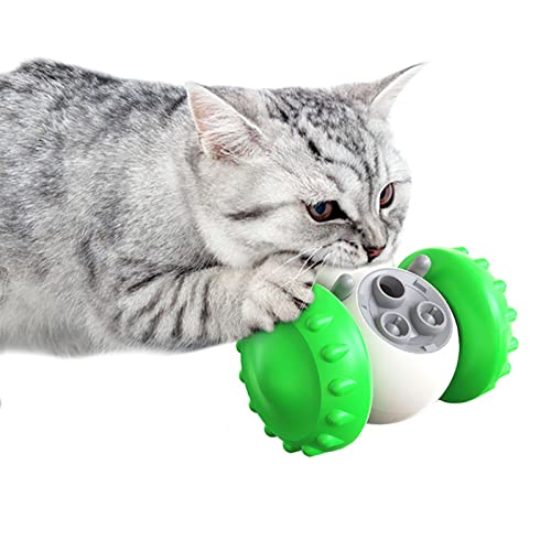 qiyifang Tumbler Haustierspielzeug | Hundefutterspender Ball – Automatischer Haustier-Leckerli-Ball, Puzzle-Spielzeug für kleine Hunde, Katzen, interaktives Spielzeug für Hunde von qiyifang