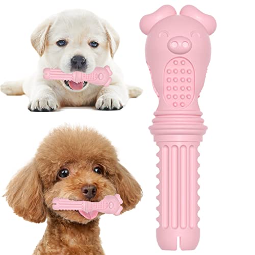 qiyifang Welpen-Zahnreinigungsspielzeug, Schraubendreher-Form, interaktives Kauspielzeug mit unebenen Oberflächen, Ora-Play Kauspielzeug für Hunde, Welpen von qiyifang