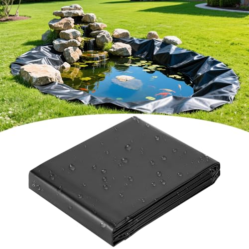 qodxcrfv Teichfolie 4x12m Teichfolien, Schwarz HDPE Teichfolien Schwerlast, Flexibel Gartenteiche Dichtungsfolie Teichmembran Folie für Fischteiche, Brunnen, Wassergarten und Wasserfall qodxcrfv Teichfolie 4x12m Teichfolien, Schwarz HDPE Teichfolien Schwerlast, Flexibel Gartenteiche Dichtungsfolie Teichmembran Folie für Fischteiche, Brunnen, Wassergarten und Wasserfall von qodxcrfv