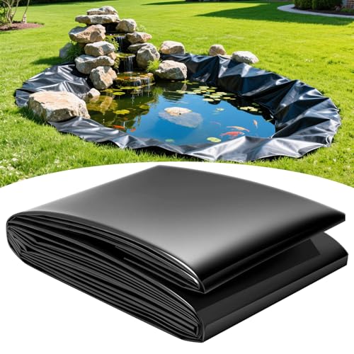qodxcrfv Teichfolie 6x8m Teichfolien, Schwarz HDPE Teichfolien Schwerlast, Flexibel Gartenteiche Dichtungsfolie Teichmembran Folie für Fischteiche, Brunnen, Wassergarten und Wasserfall qodxcrfv Teichfolie 6x8m Teichfolien, Schwarz HDPE Teichfolien Schwerlast, Flexibel Gartenteiche Dichtungsfolie Teichmembran Folie für Fischteiche, Brunnen, Wassergarten und Wasserfall von qodxcrfv
