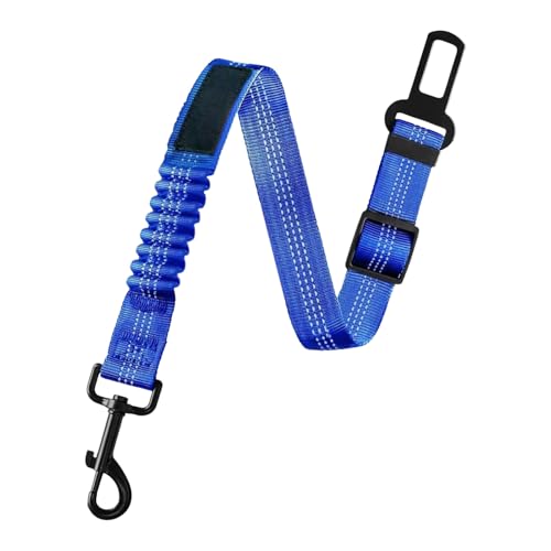 qofezuey Hunde-Sicherheitsgurt, verstellbare Länge, Geschirr für Auto, Reisen, Nylon, Haustier mit reflektierendem Streifen, Fahrzeug Blau qofezuey Hunde-Sicherheitsgurt, verstellbare Länge, Geschirr für Auto, Reisen, Nylon, Haustier mit reflektierendem Streifen, Fahrzeug Blau von qofezuey