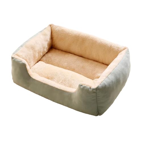 qofezuey Menschliches Hundebett, das zusammen schläft, Schaumstoffbasis, Plüsch-Haustiernest, orthopädisches Sofa für kleine bis mittelgroße Hunde, weiche Katzencouch, waschbar Grün XL qofezuey Menschliches Hundebett, das zusammen schläft, Schaumstoffbasis, Plüsch-Haustiernest, orthopädisches Sofa für kleine bis mittelgroße Hunde, weiche Katzencouch, waschbar Grün XL von qofezuey