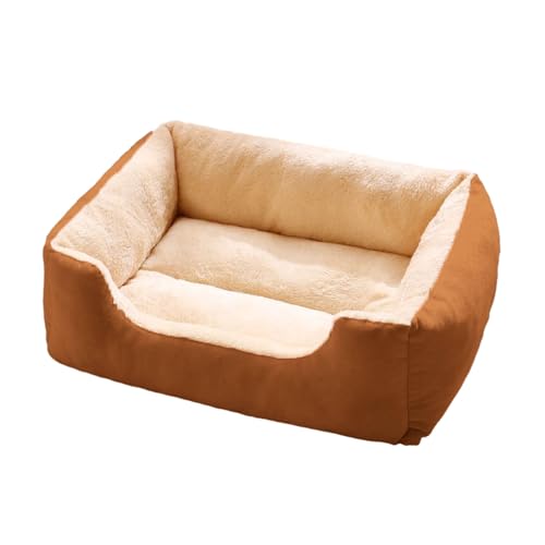 qofezuey Menschliches Hundebett, das zusammen schläft, Schaumstoffbasis, Plüsch-Haustiernest, orthopädisches Sofa für kleine bis mittelgroße Hunde, weiche Katzencouch, waschbar Leichter Kaffee M qofezuey Menschliches Hundebett, das zusammen schläft, Schaumstoffbasis, Plüsch-Haustiernest, orthopädisches Sofa für kleine bis mittelgroße Hunde, weiche Katzencouch, waschbar Leichter Kaffee M von qofezuey