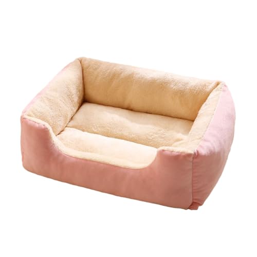 qofezuey Menschliches Hundebett, das zusammen schläft, Schaumstoffbasis, Plüsch-Haustiernest, orthopädisches Sofa für kleine bis mittelgroße Hunde, weiche Katzencouch, waschbar Rosa M qofezuey Menschliches Hundebett, das zusammen schläft, Schaumstoffbasis, Plüsch-Haustiernest, orthopädisches Sofa für kleine bis mittelgroße Hunde, weiche Katzencouch, waschbar Rosa M von qofezuey