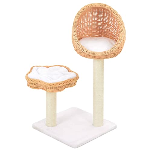 qohoio Katzen-Kratzbaum Sisal Katzenkratzbaum Cat Tree Katzen Kratzbaum Katzen ZubehöR Indoor Natürliches Weidenholz - 170725 qohoio Katzen-Kratzbaum Sisal Katzenkratzbaum Cat Tree Katzen Kratzbaum Katzen ZubehöR Indoor Natürliches Weidenholz - 170725 von qohoio