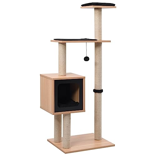 qohoio Katzen-Kratzbaum mit Sisal-Kratzmatte 123 cm Katzenkratzbaum Cat Tree Katzen Kratzbaum Katzen ZubehöR Indoor qohoio Katzen-Kratzbaum mit Sisal-Kratzmatte 123 cm Katzenkratzbaum Cat Tree Katzen Kratzbaum Katzen ZubehöR Indoor von qohoio