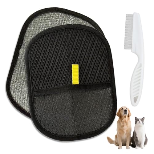 Tierhaarentferner, Handschuh Tierhaarentfernung – 2er-Pack, Inklusive Kamm, Katzenhaarentferner,Hundehaare Entfernen Tierhaarentferner, Handschuh Tierhaarentfernung – 2er-Pack, Inklusive Kamm, Katzenhaarentferner,Hundehaare Entfernen von quyueug