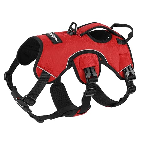 rabbitgoo Ausbruchsicheres Hundegeschirr Grosse Hunde mit Griff, Anti Zug Sicherheitsgeschirr Hund Atmungsaktiv, Verstellbare Brustgeschirr, Gepolstertem Hundeweste, Panikgeschirr, Rot L rabbitgoo Ausbruchsicheres Hundegeschirr Grosse Hunde mit Griff, Anti Zug Sicherheitsgeschirr Hund Atmungsaktiv, Verstellbare Brustgeschirr, Gepolstertem Hundeweste, Panikgeschirr, Rot L von rabbitgoo