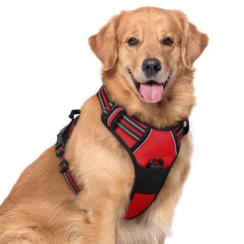 rabbitgoo Hundegeschirr Mittelgroße Hunde, Anti Zug Geschirr mit Kontrolle, No Pull Verstellbar Hundegeschirr Grosse Hunde, Atmungsaktiv Reflexstreifen Brustgeschirr Sichere Führung Rot XL rabbitgoo Hundegeschirr Mittelgroße Hunde, Anti Zug Geschirr mit Kontrolle, No Pull Verstellbar Hundegeschirr Grosse Hunde, Atmungsaktiv Reflexstreifen Brustgeschirr Sichere Führung Rot XL von rabbitgoo