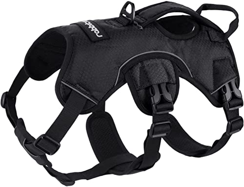 rabbitgoo Ausbruchsicheres Hundegeschirr Mittelgroße Hunde mit Griff, Anti Zug Sicherheitsgeschirr Hund Atmungsaktiv, Verstellbare Brustgeschirr, Gepolstertem Hundeweste, Panikgeschirr, Schwarz M rabbitgoo Ausbruchsicheres Hundegeschirr Mittelgroße Hunde mit Griff, Anti Zug Sicherheitsgeschirr Hund Atmungsaktiv, Verstellbare Brustgeschirr, Gepolstertem Hundeweste, Panikgeschirr, Schwarz M von rabbitgoo