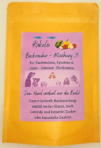 rakalo - Backmischung für Backmatte Hundekekse und Hundeleckerlis - aus hochwertigem, getreidefreiem Buchweizenmehl mit Sprotten und grünes Gemüse. Glutenfrei rakalo - Backmischung für Backmatte Hundekekse und Hundeleckerlis - aus hochwertigem, getreidefreiem Buchweizenmehl mit Sprotten und grünes Gemüse. Glutenfrei von rakalo