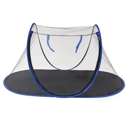 Outdoor-Katzengehege, tragbares Katzenzelt für Bartagamen, Hunde und Kleintiere, Katzen-Outdoor-Zelt mit faltbarer Tasche (blau) von realife