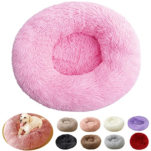 Hundebett XXL, Hundekissen 60 cm, Korb für mittelgroße Hunde, Hundebett XXL, Matte für große Hunde, Puppy Love Orthopädisches Bett (60 cm, Pink) von rngcpto