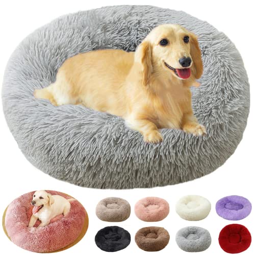 Hundekissen, Anti-Stress, XXL, große Größe, Hundebett, XXL, Puppy Love, Anti-Stress-Körbchen, orthopädisch, mittelgroß (100 cm, Hellgrau) von rngcpto