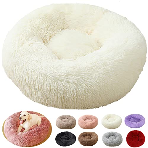 Hundekissen, Anti-Stress, XXL, Hundematte, große Größe, Hundebett, Puppy Love, Anti-Stress-Korb, orthopädisch, mittlere Größe (40 cm, weiß) von rngcpto