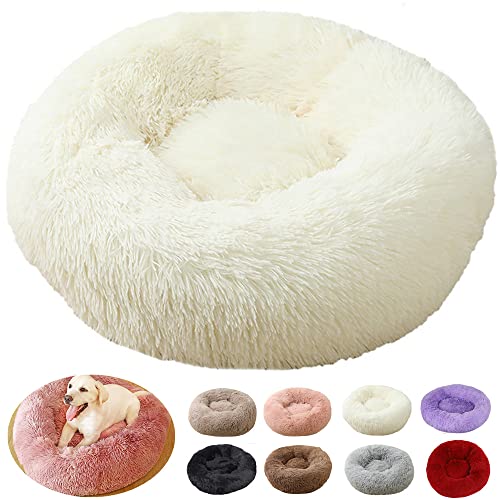 Hundekissen, Anti-Stress, XXL, große Größe, Hundebett, XXL, Puppy Love, Anti-Stress-Korb für Hunde, orthopädisch, mittel (40 cm, weiß) von rngcpto