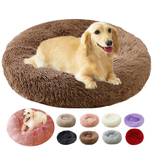 Hundekissen, Anti-Stress, XXL, große Größe, Puppy Love, Anti-Stress-Korb für Hunde, orthopädisch, Hundebett, mittelgroß, 100 cm (100 cm, Kaffee) von rngcpto