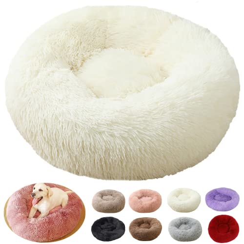 Hundekissen, Anti-Stress, XXL, große Größe, Hundebett, XXL, Puppy Love, Anti-Stress-Korb für Hunde, orthopädisch, mittelgroß (60 cm, weiß) von rngcpto