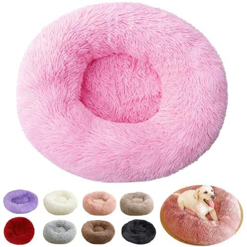 rngcpto Hundebett Hundekissen Mittelgroße Hunde, Hundesofa Katzenbett Donut Flauschiges Weich, rutschfeste Unterseite Hundebetten Hundebett Rund Schlafplätze Möbel für Hunde (Rosa B, 80cm) rngcpto Hundebett Hundekissen Mittelgroße Hunde, Hundesofa Katzenbett Donut Flauschiges Weich, rutschfeste Unterseite Hundebetten Hundebett Rund Schlafplätze Möbel für Hunde (Rosa B, 80cm) von rngcpto