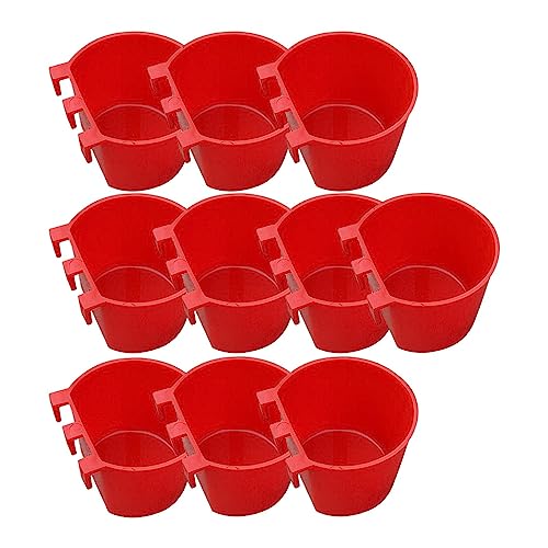 rockible 10 x Vogelkäfig-Futterspender, hängende Käfigbecher, Schalen, Waschduschbox, Futterspender, Vogelfuttertablett, Vogelbäder für Vögel, 8,3x8,3x6cm rockible 10 x Vogelkäfig-Futterspender, hängende Käfigbecher, Schalen, Waschduschbox, Futterspender, Vogelfuttertablett, Vogelbäder für Vögel, 8,3x8,3x6cm von rockible