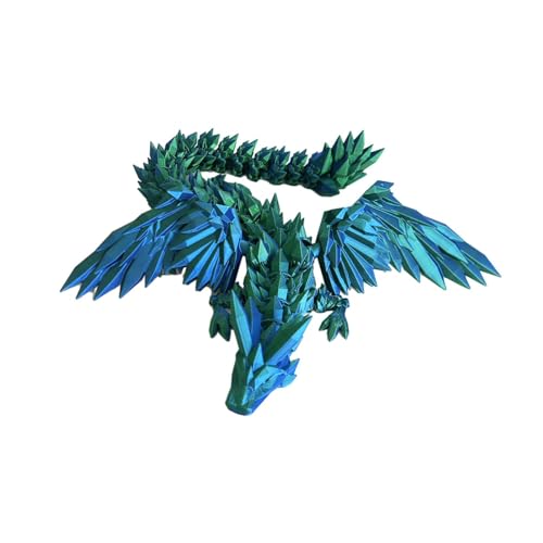 rockible 3D-Gedruckter Drache, flexibel, voll bewegliche Drachenfigur, Dekoration für Kinder, Erwachsene, Jungen, Blau Grün rockible 3D-Gedruckter Drache, flexibel, voll bewegliche Drachenfigur, Dekoration für Kinder, Erwachsene, Jungen, Blau Grün von rockible