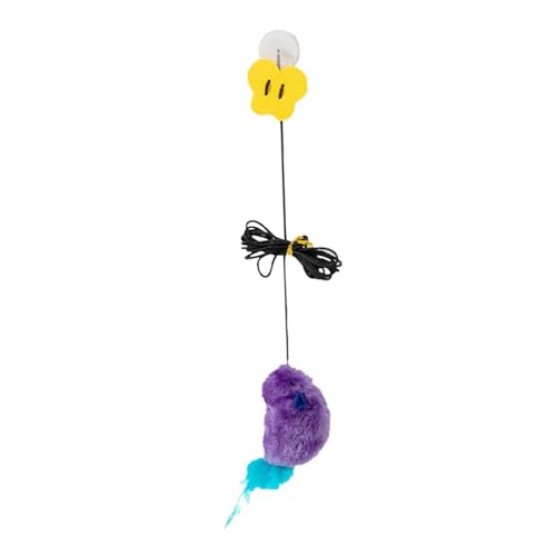 rockible An der Tür hängendes Katzenspielzeug mit Maus und Ton, selbstspielendes Katzenplüschspielzeug, Katzenspielzeug für den Türrahmen, für die, violett rockible An der Tür hängendes Katzenspielzeug mit Maus und Ton, selbstspielendes Katzenplüschspielzeug, Katzenspielzeug für den Türrahmen, für die, violett von rockible