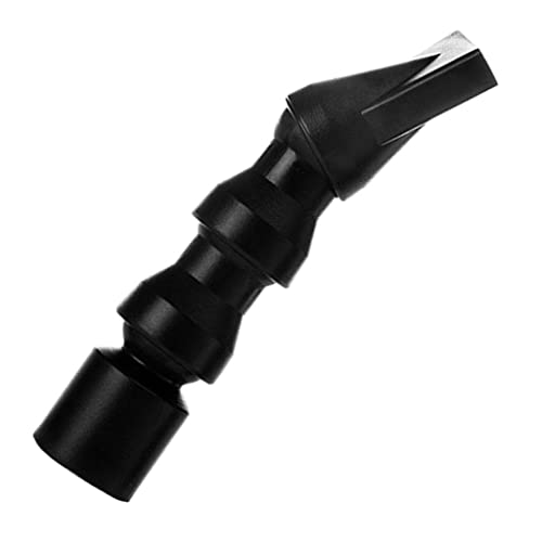 rockible Aquarien Wasserauslass Sprühkopf 360 Grad Flexibel Ersatzteile, Schwarz flach - 20mm von rockible