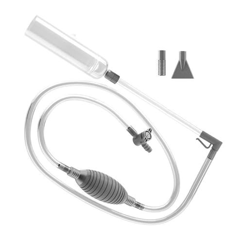 rockible Aquarium-Siphon-Staubsauger für Kies und Sand, Aquarium-Staubsauger-Kiesreiniger, manueller Wasserwechsler, 2.6m von rockible