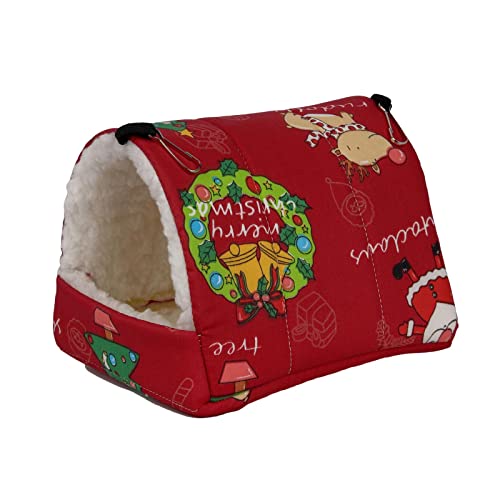 rockible Gemütliche Hamster-Hängematte für kleine Haustiere, Spielhaus zum Verstecken und Spielen, Rot rockible Gemütliche Hamster-Hängematte für kleine Haustiere, Spielhaus zum Verstecken und Spielen, Rot von rockible