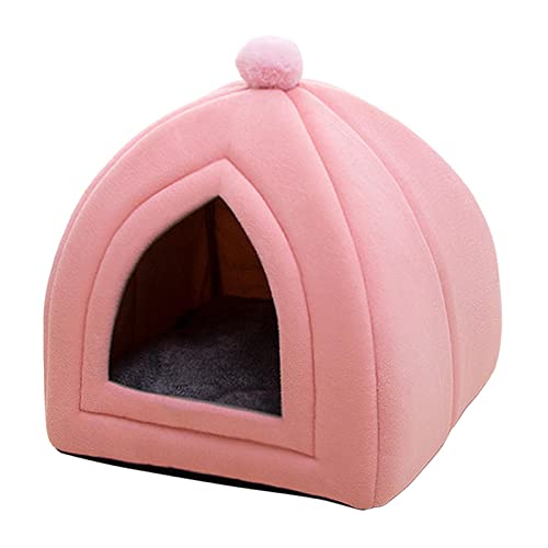 rockible Gemütliches Katzenbett für den Winter - Weiche Schlafstätte für Haustiere, ROSA von rockible