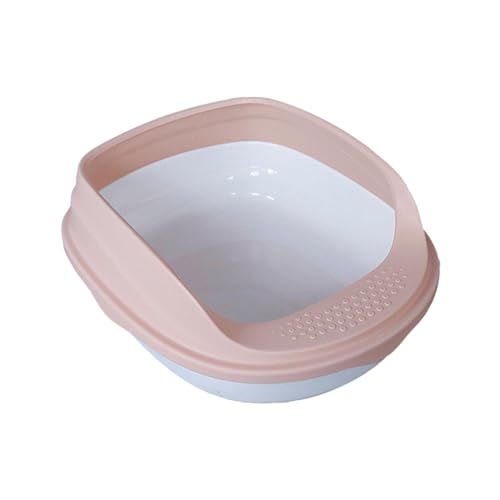 rockible Halbgeschlossene Katzentoilette, Töpfchen, Toilette, Katzentoilette, Bettpfanne für kleine Hunde, für Kätzchen, Hellrosa 45cm rockible Halbgeschlossene Katzentoilette, Töpfchen, Toilette, Katzentoilette, Bettpfanne für kleine Hunde, für Kätzchen, Hellrosa 45cm von rockible