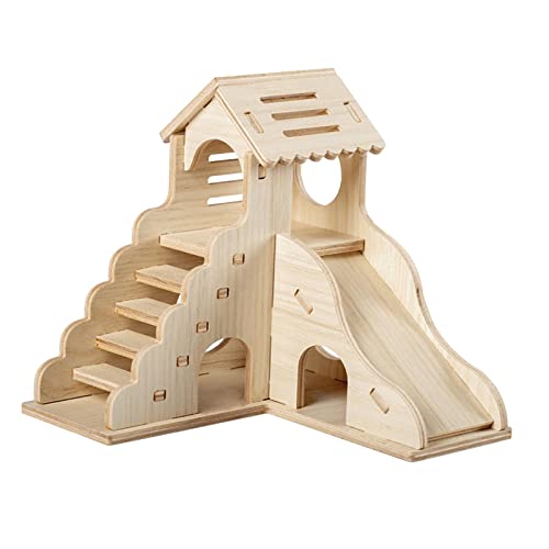 rockible Hamsterhaus Holzversteck mit Klettergerüst für Kleintiere, Stil b rockible Hamsterhaus Holzversteck mit Klettergerüst für Kleintiere, Stil b von rockible