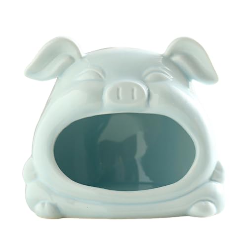 rockible Hamsterversteck, Kleintierversteck, Cartoon-Hamster-Lebensraum, Cooles Nest für Hamster, Rennmäuse, Lemminge, Mäuse, Blau rockible Hamsterversteck, Kleintierversteck, Cartoon-Hamster-Lebensraum, Cooles Nest für Hamster, Rennmäuse, Lemminge, Mäuse, Blau von rockible